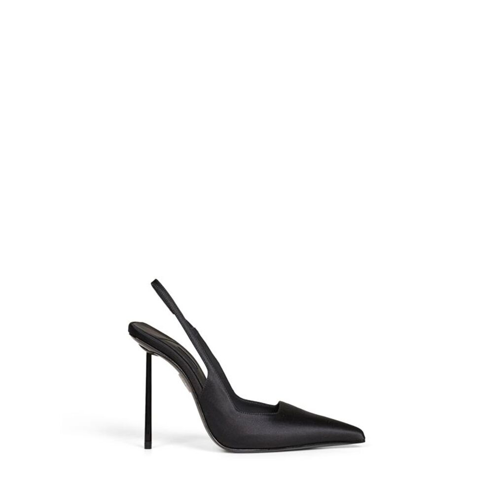 Le Silla Women Black Satin Amelia 120 Mm Slingback Pumps